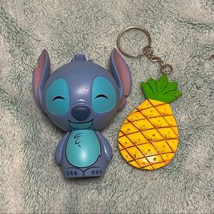 🐳 Cute hawaiian Stitch (Lilo & Stitch) figurine and pineapple keychain